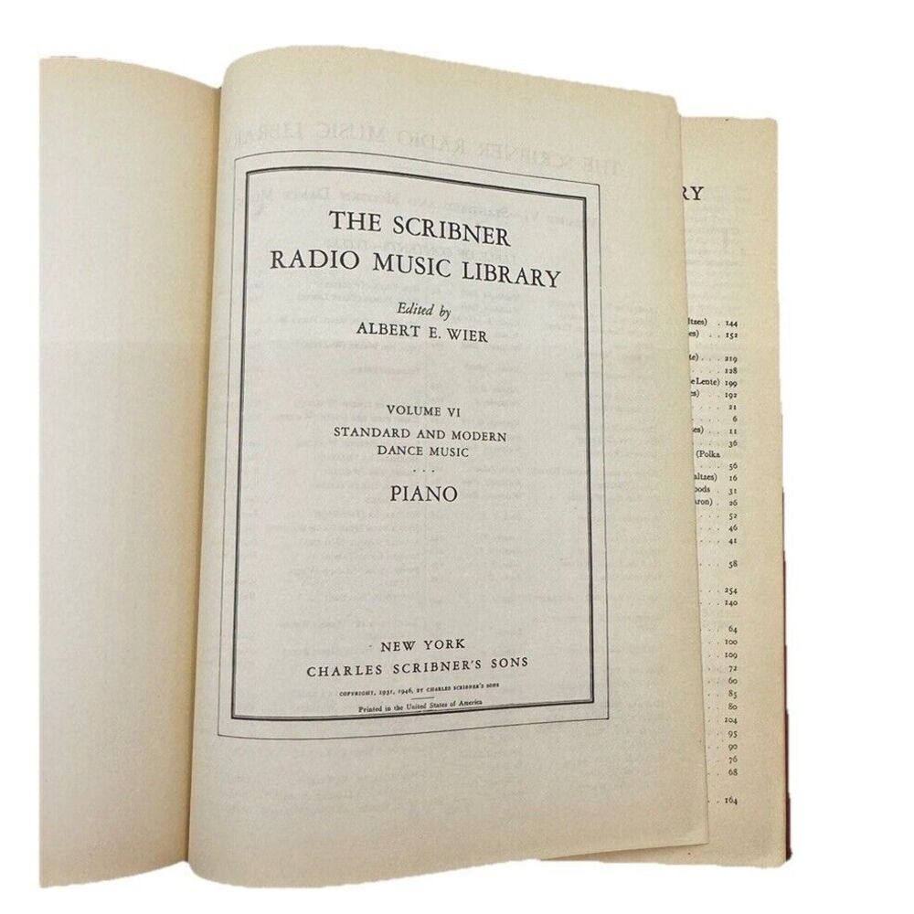 Vintage Scribner Radio Music Library - Vol. Six Standard & Modern Dance Piano - Picture 4 of 9